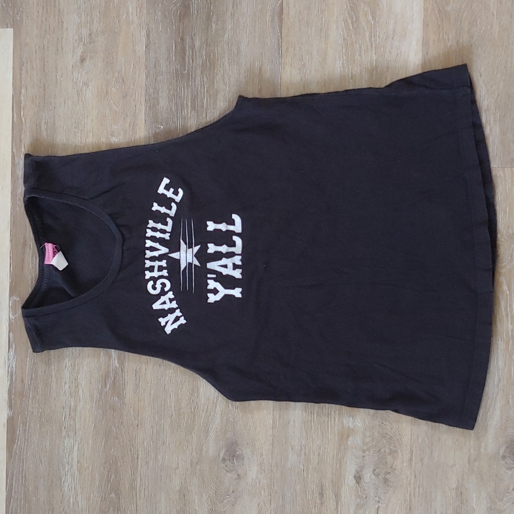 Ali Dee Nashville Y'All Graphic Tank Top Size M